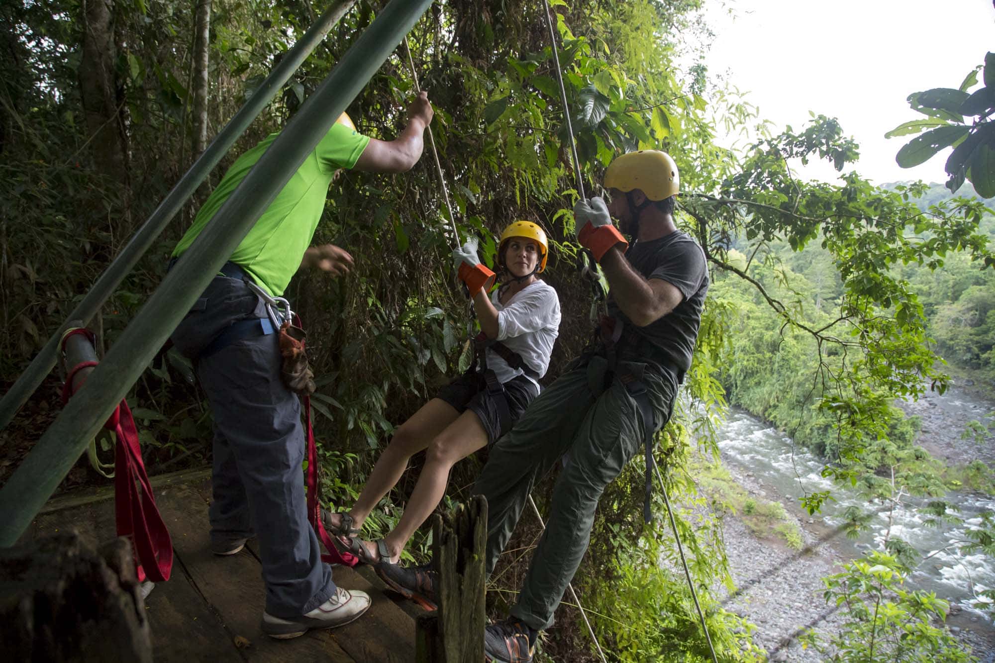 Rappel on Pozo Azul Adventure