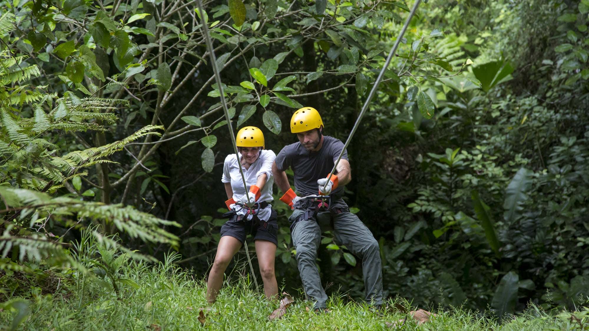 Rappel on Pozo Azul Adventure