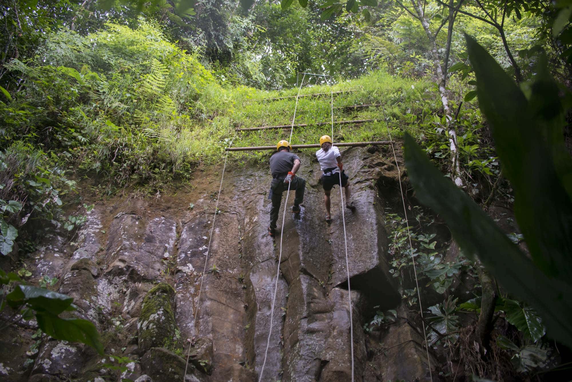 Rappel on Pozo Azul Adventure